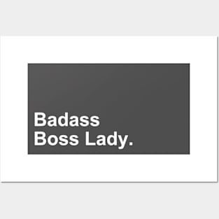 Badass Boss Lady Funny Gift Posters and Art